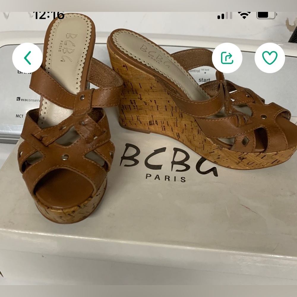 BC BG Tan Sandals 6.5